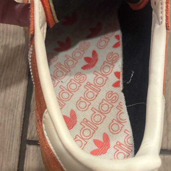 Adidas Handball Spezial Orange Suede Sneakers - Picture 9 of 13